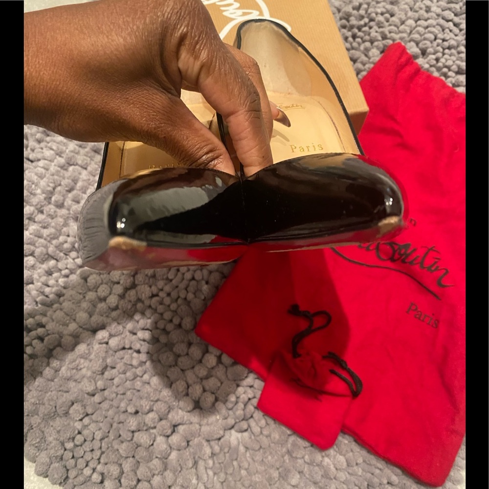 Christian Louboutin pigalle follies 100 black patent - Picture 8 of 10